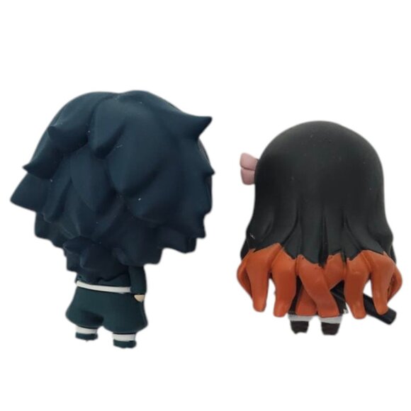 Giyu Tomioka Nezuko Kamado Demon Slayer: Kimetsu no Yaiba Mini Figurines Anime - Picture 2 of 15